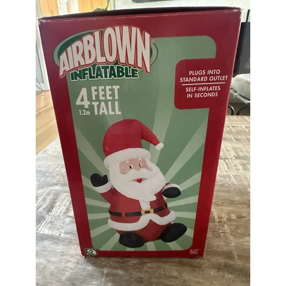 VTG 2006 Gemmy 4' Airblown Inflatable Waving Santa Claus Christmas Yard Decor